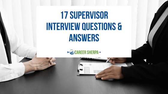 supervisor research interview questions