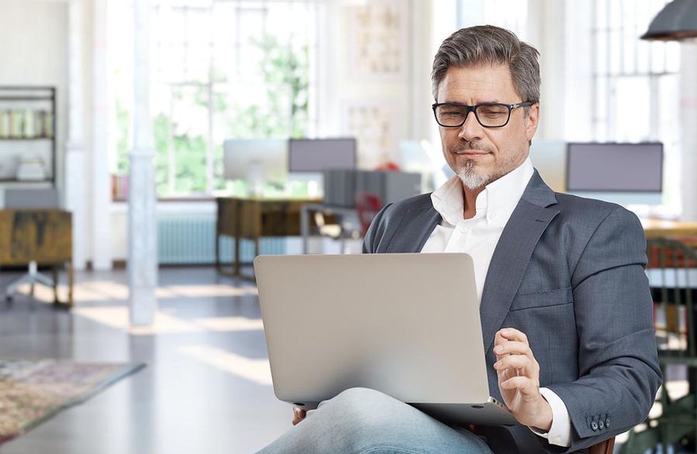 Professional man learns about the components of executive presence