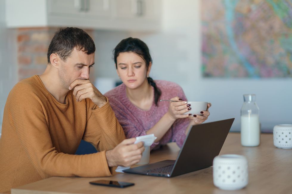 Couple does a financial assessment after experiencing a layoff