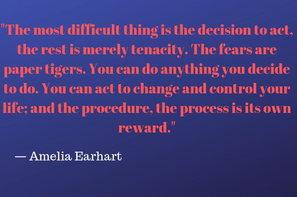 Amelia Earhart quote