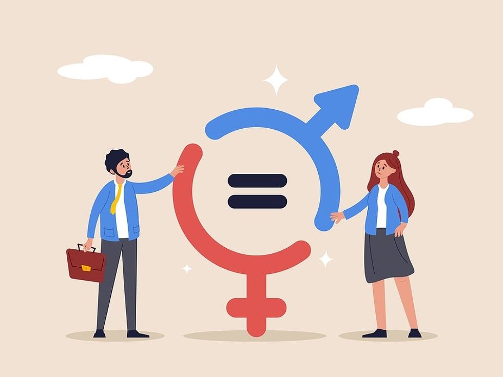 Gender equality concept
