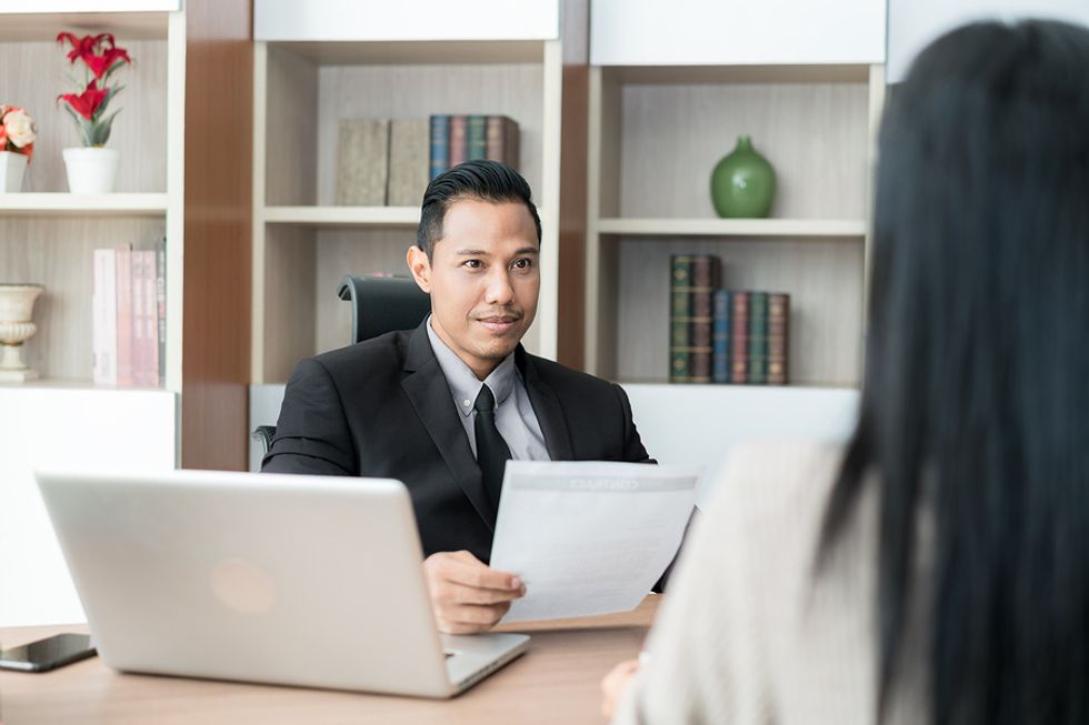 Employer/hiring manager wants to find out where the job candidate sees herself in five years during an interview