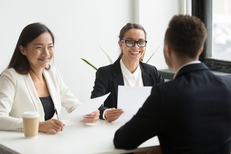 Job seeker conveys they are a good fit for the position in a job interview