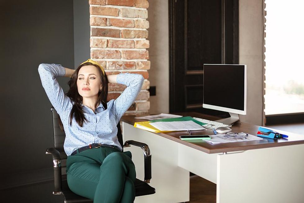 Woman thinking about changing careers